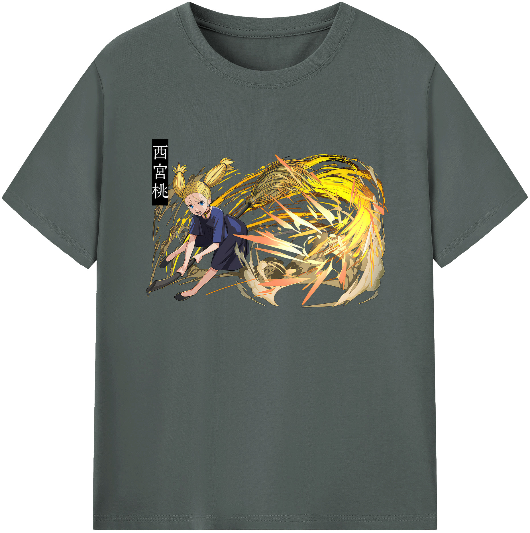 （画像用） 呪術廻戦 Jujutsu Kaisen 綿100％ メンズ半袖Tシャツ｜肌触りやわらか＆通気性